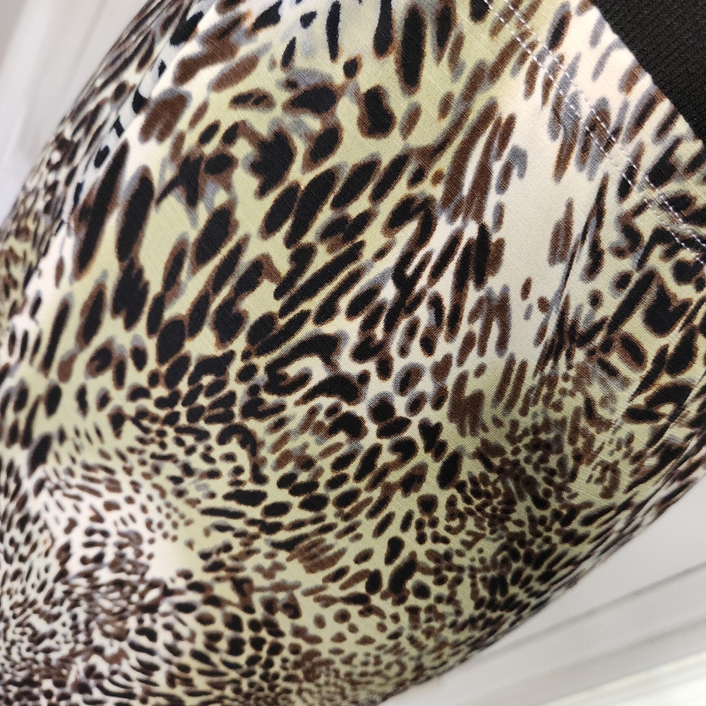 Collection Harve Bernard Animal Print Skirt Size XL - Picture 2 of 5